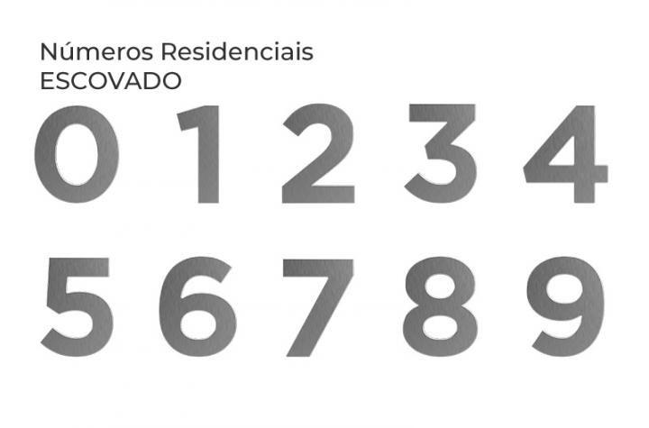 Imagem de Número Residencial Comfort Door Aades.125mm Escovado - "0" Zero