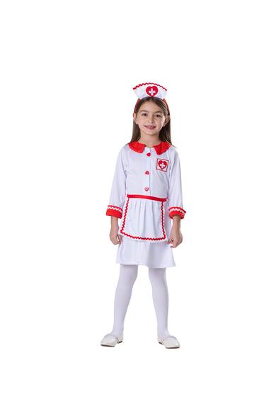 Imagem de Nurse Costume Dress Up America para meninas de Halloween com acesso.