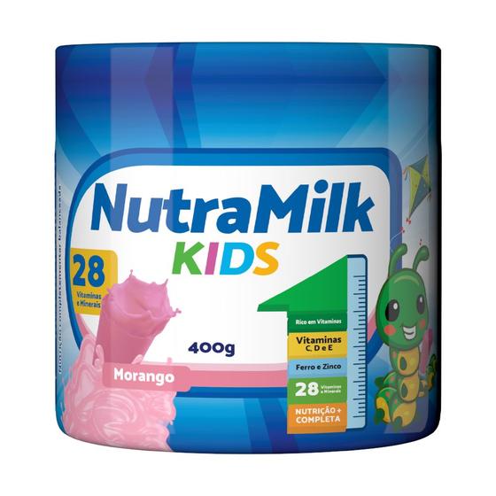 Imagem de Nutra Milk Kids Complemento Infantil Pote 400g 24 Vitaminas