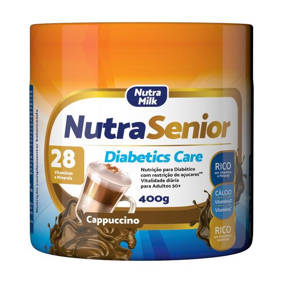 Imagem de Nutra Senior Adulto 50+ Diabetics Care Complemento Alimentar 400g - 28 Vitaminas e Minerais