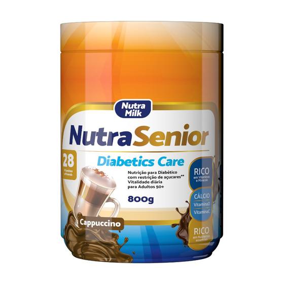 Imagem de Nutra Senior Adulto 50+ Diabetics Care Complemento Alimentar 800g - 28 Vitaminas e Minerais