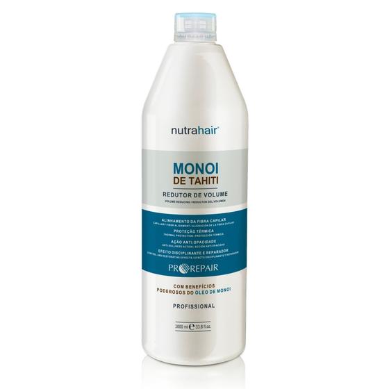 Imagem de Nutrahair monoi de tahiti redutor de volume 500ml escova progressiva selagem sem formol anti friz máscara disciplinante alisadora profissional