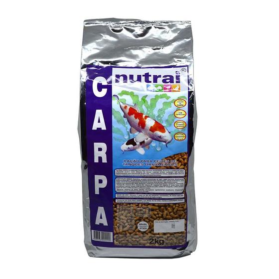 Imagem de Nutral - Carpa - 2kg Ração Extrusada Completa e Balanceada para Peixes Macia Alta Aceitação