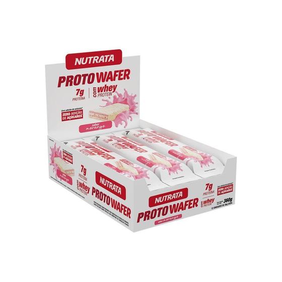Imagem de Nutrata Proto Wafer Sabor Morango Dp C/12 Un 30Gr