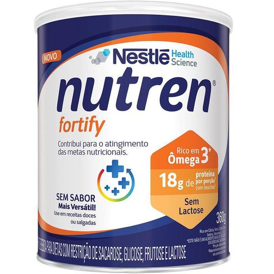 Imagem de Nutren Fortify Sem Sabor 360G Kit Com 04Un - Nestle