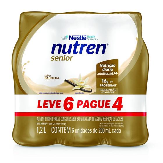 Imagem de Nutren Senior Baunilha Complemento Alimentar 200ml cada Leve 6 Pague 4