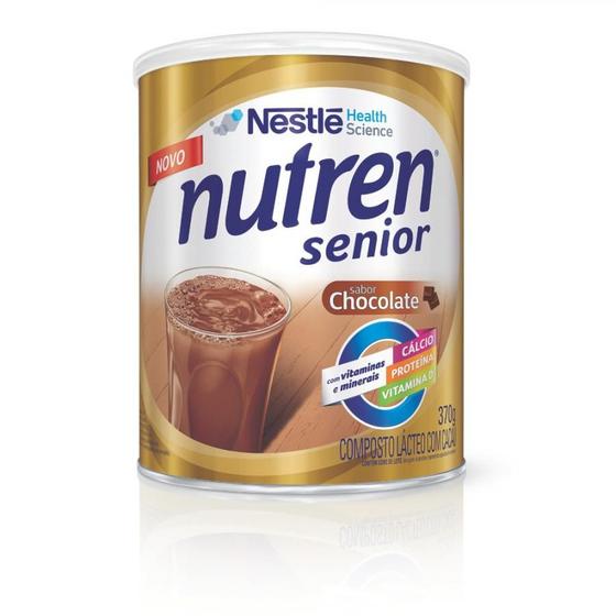 Imagem de Nutren Sênior Sabor Chocolate Nestlé Lata 370g