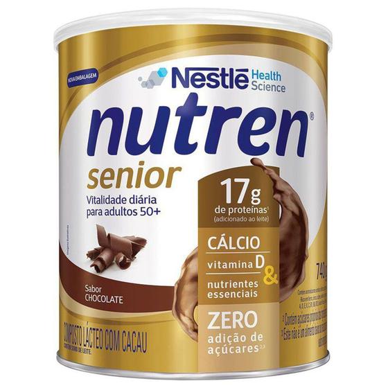 Nutren Senior Suplemento Alimentar Adulto Chocolate 740g Menor preço em Nutren Senior Suplemento Alimentar Adulto Chocolate 740g