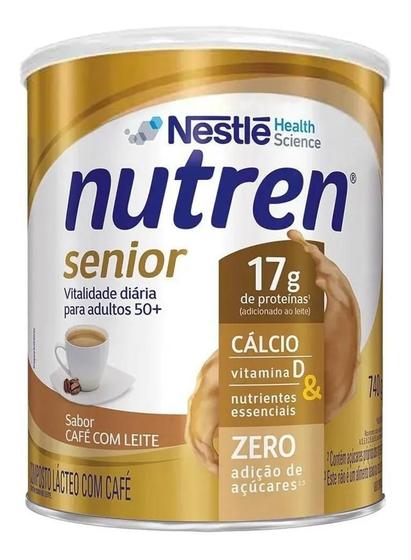 Imagem de Nutren Senior Suplemento Alimentar Café Com Leite 740G