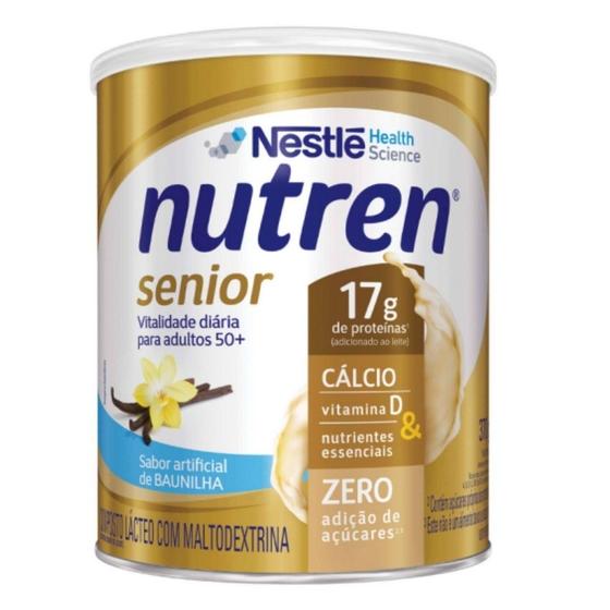 Imagem de Nutren senior suplemento alimentar lata sabor baunilha - nestlé