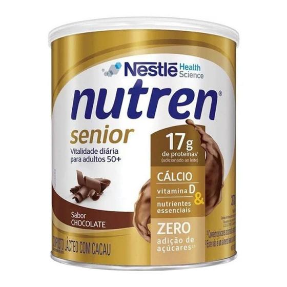 Nutren senior suplemento alimentar sabor chocolate 370g - nestlé Menor preço em Nutren senior suplemento alimentar sabor chocolate 370g - nestlé