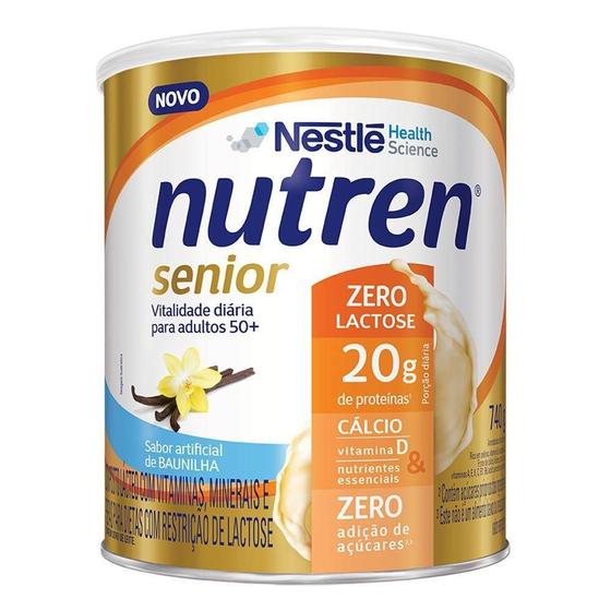 Imagem de Nutren Senior Zero Lactose 740G Sabor Baunilha