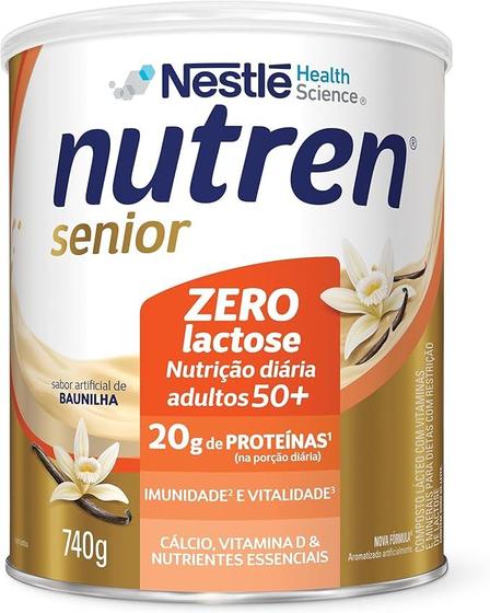 Imagem de Nutren senior zero lactose baunilha 740g