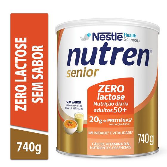 Imagem de Nutren Senior Zero Lactose Sem Sabor 740g