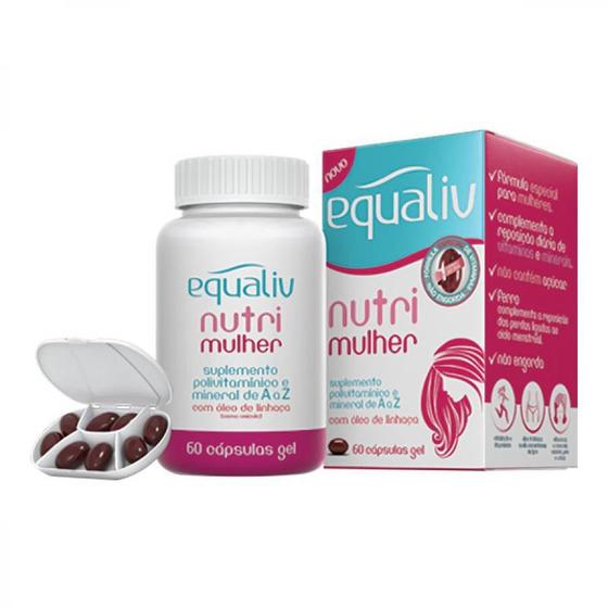Nutri mulher polivitaminico c/60 caps - equaliv Menor preço em Nutri mulher polivitaminico c/60 caps - equaliv