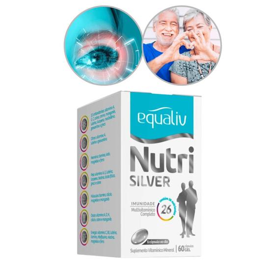 Imagem de Nutri Silver 26 Nutrientes Multivitaminico Equaliv - 60 Cápsulas