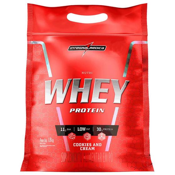 Nutri Whey Concentrado Isolado Proteina Cookies 1,8kg Refil - Integralmedica Menor preço em Nutri Whey Concentrado Isolado Proteina Cookies 1,8kg Refil - Integralmedica