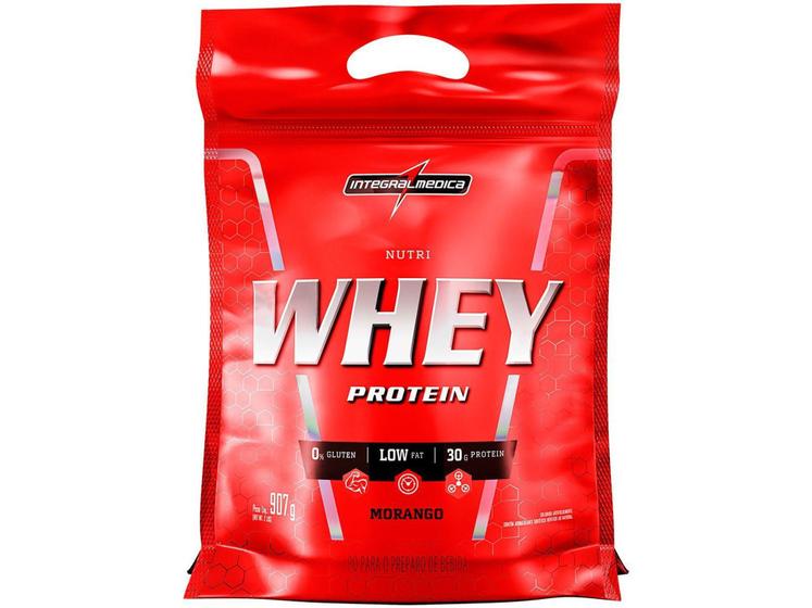 Imagem de Nutri Whey Protein Refil Integralmédica - Morango 907g