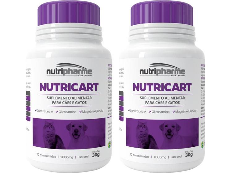 Imagem de Nutricart 1000mg 30 Comprimidos - Nutripharme - 2 Unidades