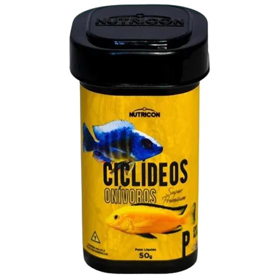 Imagem de Nutricon Ração Para Peixes Ciclideos Onivoros P 50g