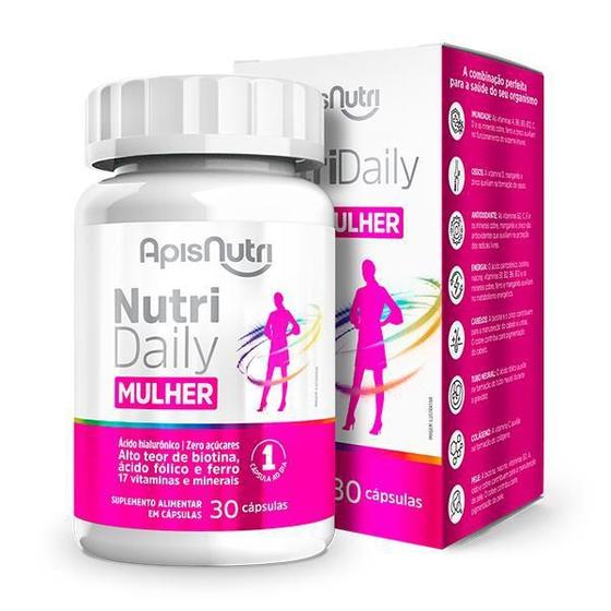 Imagem de Nutridaily Mulher Polivitamínico 500Mg 30 Cáps - Apisnutri