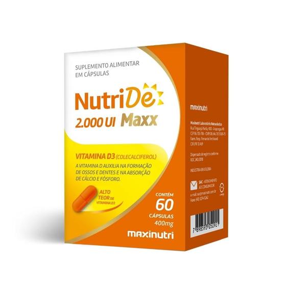 Imagem de NutriDe Vitamina D 2.000 UI - 60 Cáps