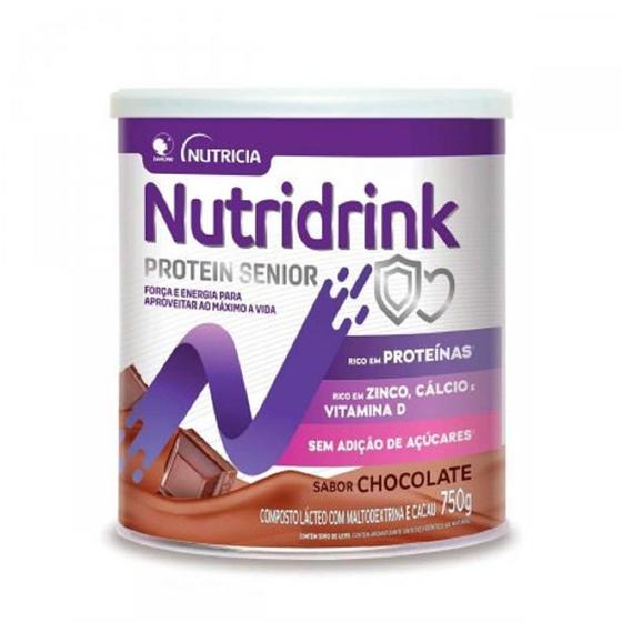 Nutridrink Protein Senior Chocolate 750g Menor preço em Nutridrink Protein Senior Chocolate 750g
