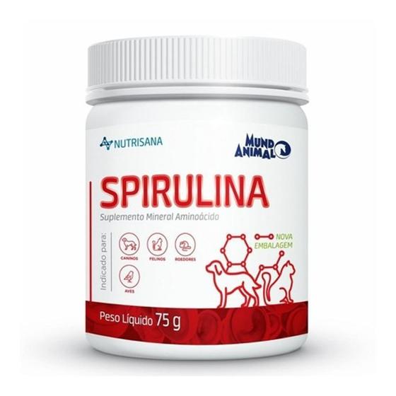 Nutrisana Spirulina Suplemento Cães E Gatos 75g Mundo Animal