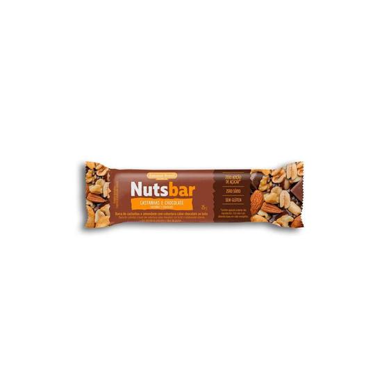 Nuts Bar Castanha com Chocolate 25g Banana brasil Barra de