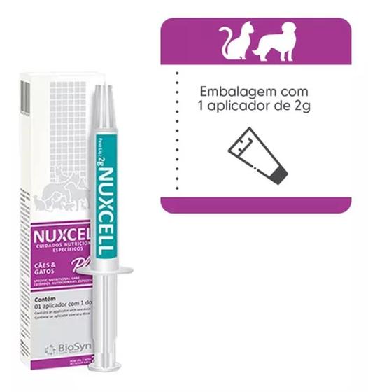 Imagem de Nuxcell Plus Adjuvante Simbiótico Para Cães E Gatos Com 2gr