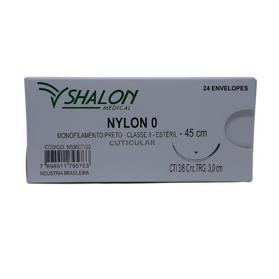 Imagem de Nylon 0 Com Ag. 3/8 Circ Trg 3 Cm