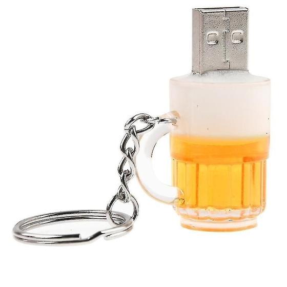 Imagem de O acessório do computador define o disco flash usb do estilo do keychain da cerveja com memória 8gb