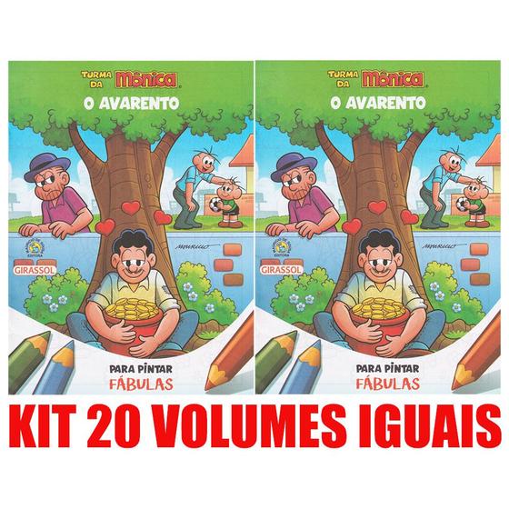 Imagem de O Avarento Livro Para Pintar Kit 20 Vols. Lembrancinha