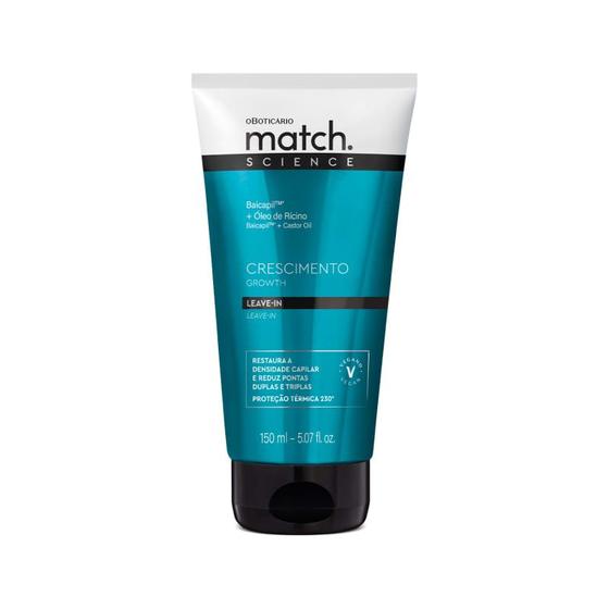 O BOTICARIO MATCH SCIENCE LEAVE-IN CRESCIMENTO 150ml Imagem de O BOTICARIO MATCH SCIENCE LEAVE-IN CRESCIMENTO 150ml