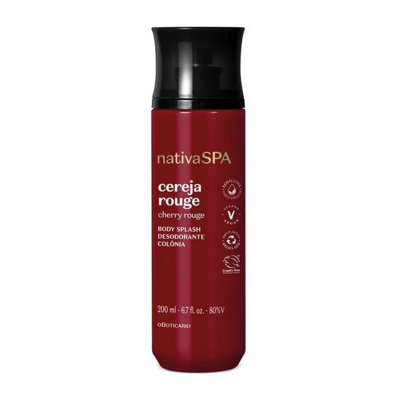 Imagem de O BOTICARIO NATIVA SPA CEREJA ROUGE DES BODY SPLASH 200ml