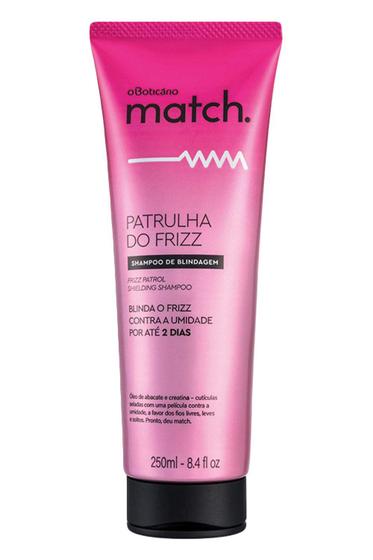 O boticário shampoo blindagem match cabelo sem frizz 250ml - Shampoo ...
