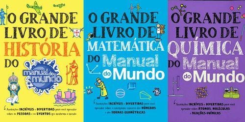 Imagem de O Grande Livro De História + Matemática + Química Manual Do Mundo - Sextante