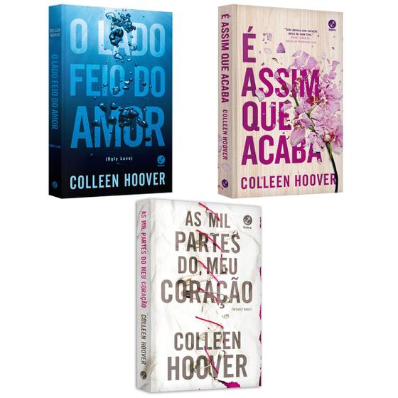 Imagem de O lado feio do amor - Colleen Hoover + É assim que acaba - Colleen Hoover + As mil partes do meu coração -Colleen Hoover