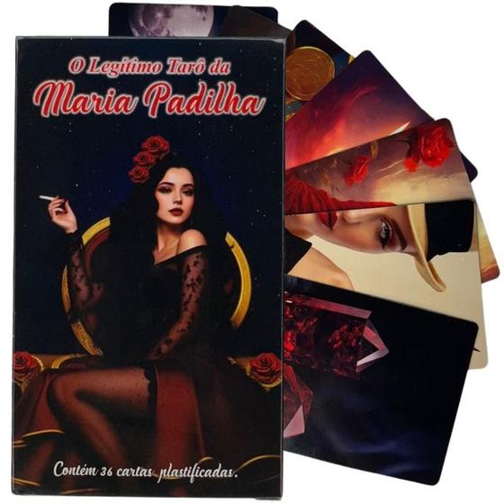 Imagem de O Legítimo Tarô Da Maria Padilha 36 Cartas Plastif E Manual