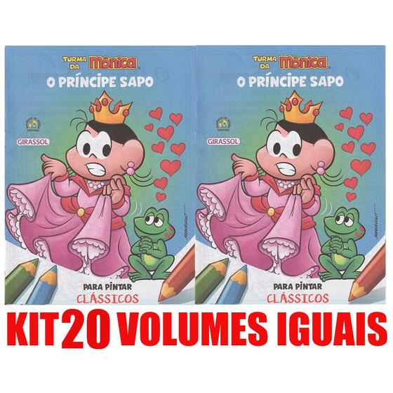 Imagem de O Principe Sapo Livro Para Pintar Kit 20 Vols. Lembrancinha