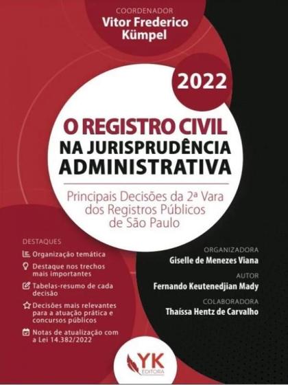 Imagem de O registro civil na jurisprudência administrativa - 2022