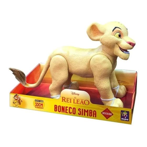 O Rei Leão Boneco Gigante Articulado Simba 55cm Mimo 0420 - Bonecos ...