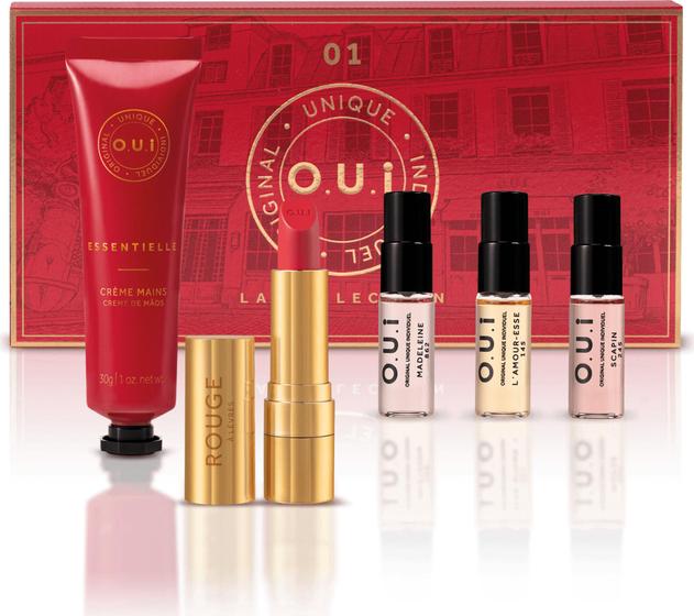 Imagem de O.U.i Kit La Collection 01 + Batom Rouge 3g + Creme de Mãos 30g