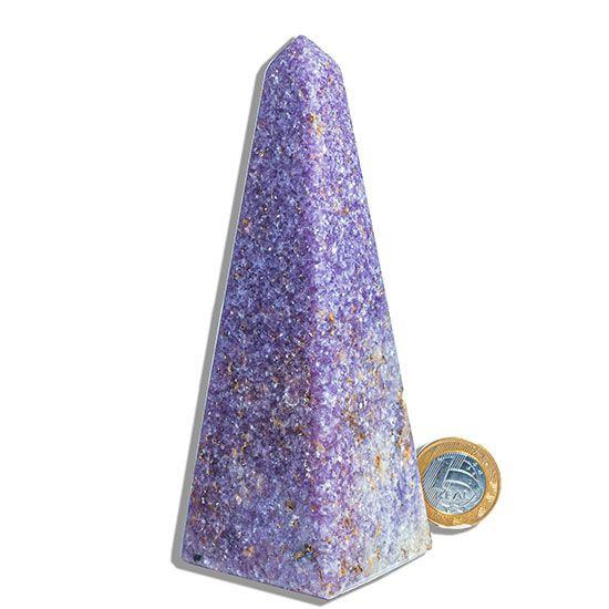 Imagem de Obelisco Lepidolita Mica Pedra Natural 14 a 15cm Classe B