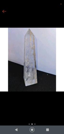 Imagem de Obelisco quartzo cristal 15 centímetros de altura e 4 de largura