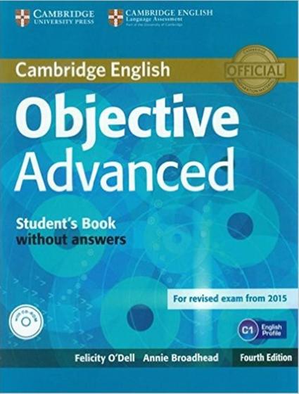 Imagem de Objective advanced sb without answers with cd-rom - 4th ed - CAMBRIDGE UNIVERSITY