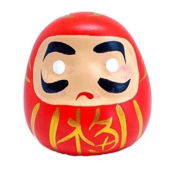 Imagem de Objeto Daruma Japones Decorativo Budda Dharma Vermelho Caixa