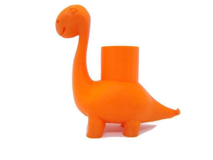 Imagem de Objeto Decorativo Dino Porta Treco Laranja Bugingaria