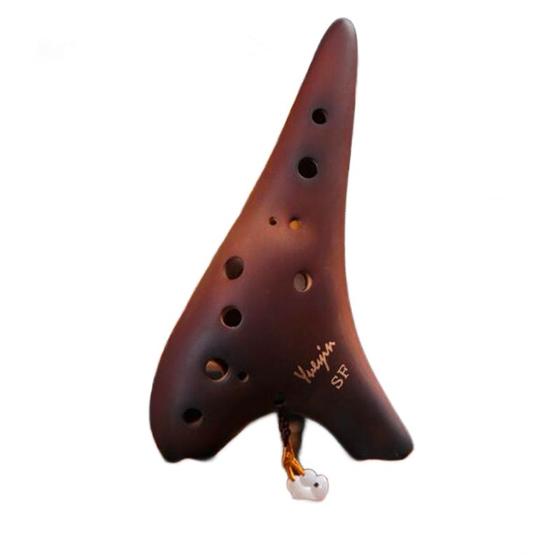 Imagem de Ocarina Soprano Wokex de 12 Furos - Instrumento Cerâmico para Flauta