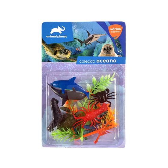 Imagem de Oceano Animais de Brinquedo Coleção Mundo Animal Pack 3 a 10CM